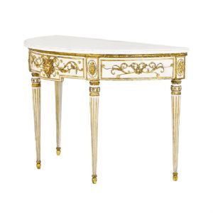 Louis XVI half-moon console