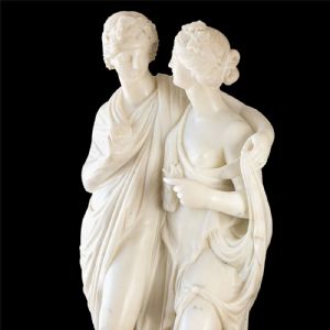 Scultura neoclassica raffigurante Bacco ed Arianna - Foto 6