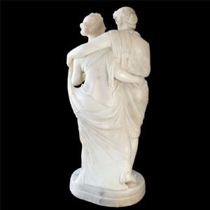 Scultura neoclassica raffigurante Bacco ed Arianna - Foto 10