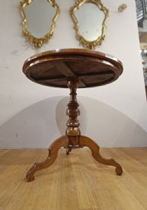 RUNDER TISCH MIT INLAY, MITTE 19. JAHRHUNDERT - Foto 9