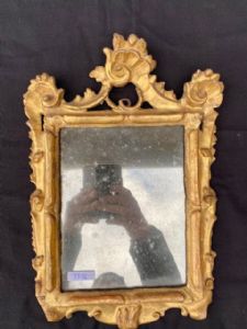 Small Gilded Wood Mirror - Restoration in Progress_car 3376 - Foto 6