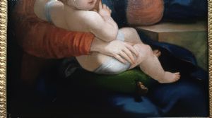 DIPINTO MADONNA CON BAMBINO FINE XVIII SECOLO  - Foto 6