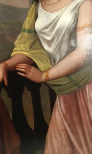 QUADRO DA ENRICO FANFANI META' XIX SECOLO DELLA POETESSA SAFFO - Foto 6
