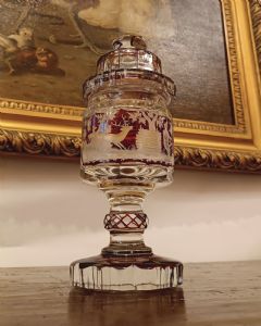 VASO DECKELPOKAL INCISO META' XIX SECOLO  - Foto 6