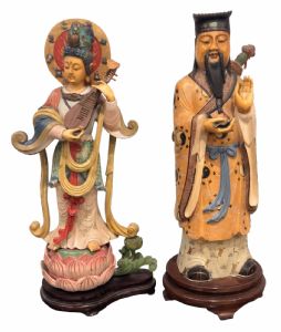 COPPIA DI SCULTURE  - CINA