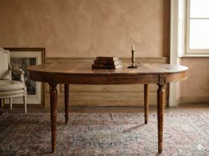 Antique Extendable Walnut Oval Table - Undergoing Restoration
