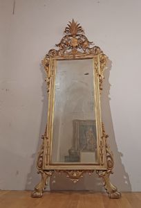 NEOCLASSICAL MIRROR WITH SMALL AMPHORA, SECOND HALF OF 18TH CENTURY - Foto 9