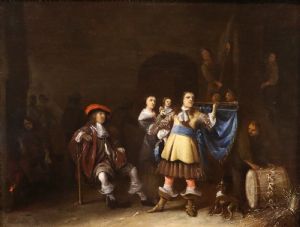 Corps de garde, Anthony Palamedesz (Delft 1601 - Amsterdam 1673) signé et daté