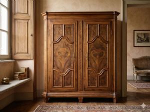 Important Tyrolean Walnut Wardrobe - Restored (in progress)_car 3336