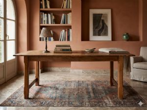 Rustic Refectory Oak Table - Restoration (in progress)_car 3322