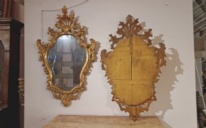Paire de glaces Louis XV, milieu du XVIIIe siècle - Foto 10