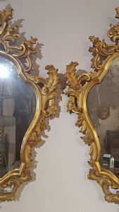 Paire de glaces Louis XV, milieu du XVIIIe siècle - Foto 8