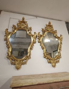 Paire de glaces Louis XV, milieu du XVIIIe siècle - Foto 9