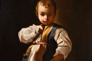 Ritratto di bambino (Alessandro Farnese?), Bartolomeo Schedoni (Modena 1578 – Parma 1615) bottega di - Foto 6