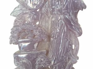 ORIENTAL FEMALE FIGURE IN AMETHYST - CHINA - 20TH CENTURY - Foto 5