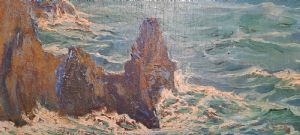 MARINA EN CINQUE TERRE - ÓLEO SOBRE TABLERO - GIUSEPPE CASELLI (1893 - 1976) - Foto 7
