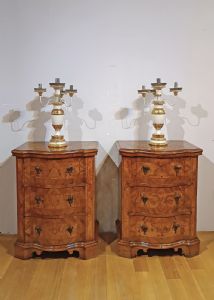PAR DE CHESTS DE NUIT PLAQUÉS LOUIS XIV PREMIÈRE MOITIÉ DU XVIIIE SIÈCLE - Foto 10