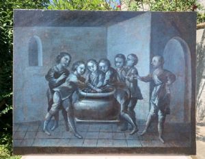 Peintre français (XVIIIe s.) - Joseph jeté dans la citerne par ses frères. - Foto 5