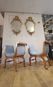 COPPIA DI PANCHETTI CARLO X PRIMA META’ DEL XIX SECOLO  - Foto 9