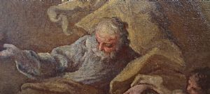 "L' incoronazione della Vergine tra i Santi" - Olio su tela - Sebastiano Conca (1680 - 1764) ambito di - Foto 6