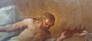 "L' incoronazione della Vergine tra i Santi" - Olio su tela - Sebastiano Conca (1680 - 1764) ambito di - Foto 7