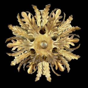 Banci Vintage Deckenleuchte in Gold mit 6 Lichtern