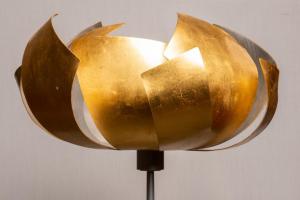 Italian gold leaf floor lamp - O/6899