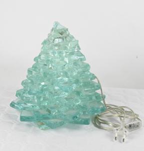 Lampada a Piramide in Vetro Disegnata Da Gianfranco Coltella per Le Meduse