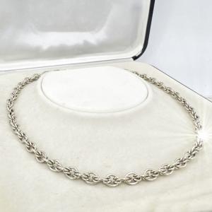 Collana da donna in argento 925 girocollo catena vintage collier torchon