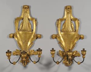 Due coppie di appliques Luigi XVI  Piemonte II metà secolo XVIII