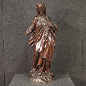 Scultura lignea Madonna del XIX secolo