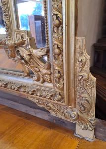 18th Century Mirror with Gold Leaf Frame H 180 - W 110 - Foto 5