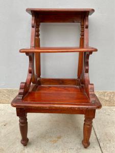 Mahogany Library Step Ladder - Restoration in Progress_car 3323 - Foto 6