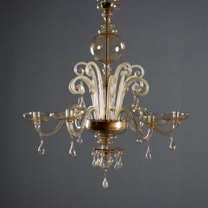 Venezianischer Murano-Kronleuchter aus Glas, 20. Jahrhundert