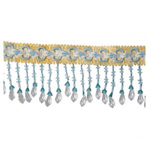 Trim border with light blue beads - BP/05 -