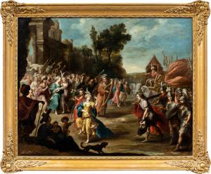 Pauwels Casteels (Anversa 1625 ca. - 1697) - Trionfo di Davide. 
