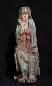 Wooden Sculpture "Vesperbild", Germany, Late 15th Century