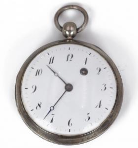Silver pocket watch from the first half of the 19th century