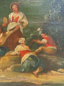 Pittore veneto (XVIII secolo) - Scena di festa campestre. - Foto 6