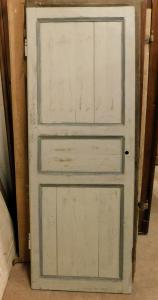 pte134 - Einfache lackierte Tür aus dem 19. Jahrhundert, Maße: B 72 cm x H 194 cm