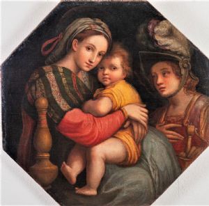 Madonna mit Kind und Erzengel Michael VERKAUFT
