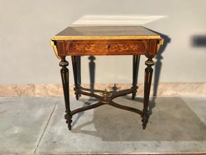 Elegante Tavolino con Alette Napoleone III - Restaurato_car 2294