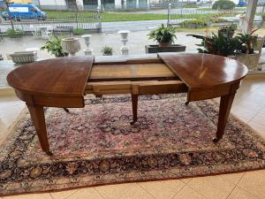 Tavolo in legno ovale epoca 900 - Foto 6