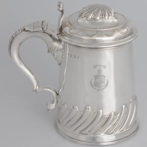 George II Sterling Silver Tankard, Joseph Jackson, Dublin, 1749