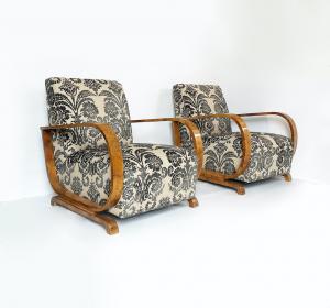 Par de poltronas Art Decò 1940 estilo Thonet