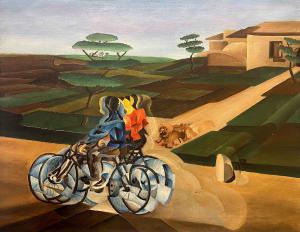 Enzo Benedetto - Cyclists in the Countryside (1922)