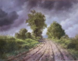Pompilio Mandelli. "Landschaft nach dem Sturm"
