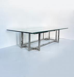 Tavolino / Coffee table Romeo Rega 1970 - vetro e metallo