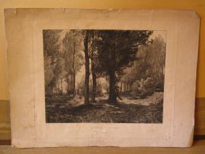 OLD PRINT "A SEPTEMBER MORNING"