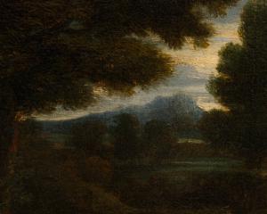 Pier Francesco Mola (Coldrerio, February 9, 1612 – Rome, May 13, 1666), workshop of, Rest on the Flight into Egypt - Foto 6